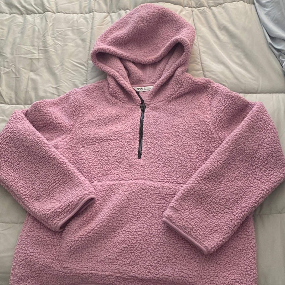 DSG fleece hoodie in color pink